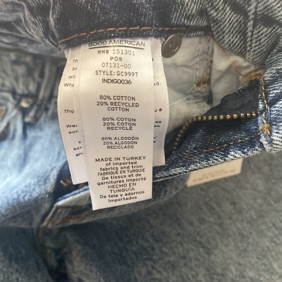 Good American Light Blue High Rise Jeans - Picture 6 of 10